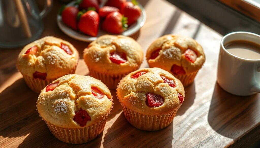 strawberry breakfast muffins