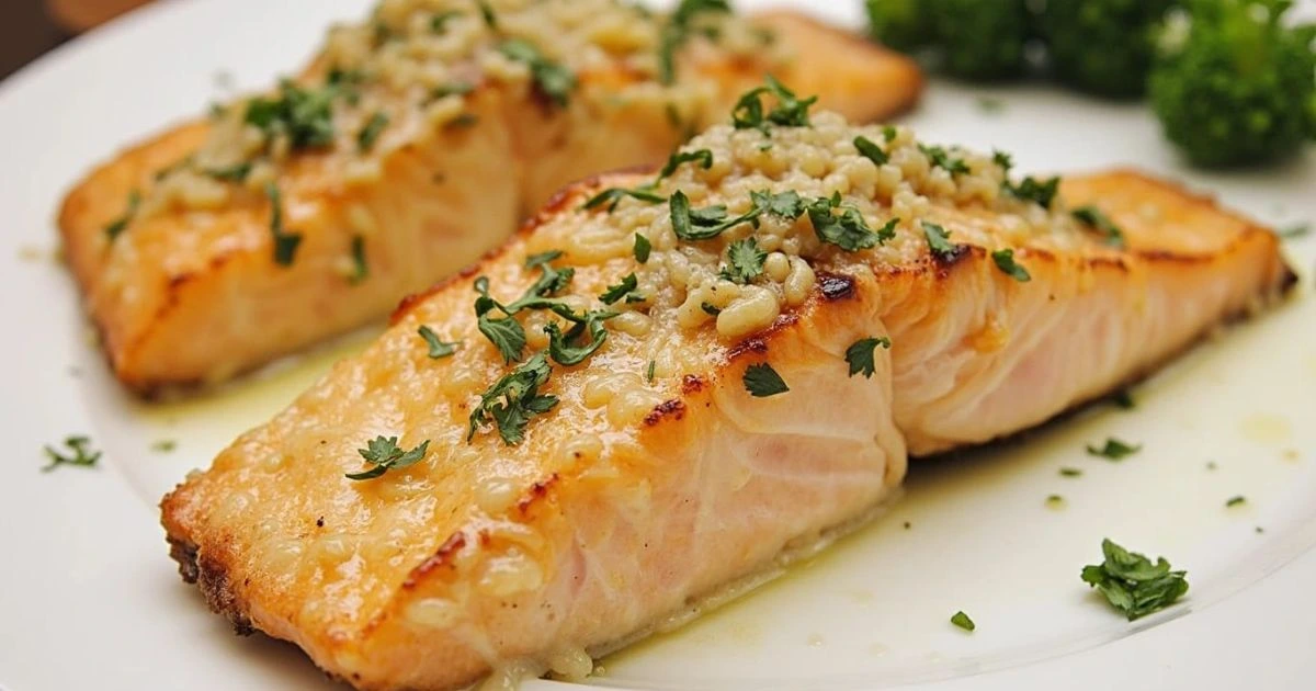 Classic Garlic Butter Salmon Bites