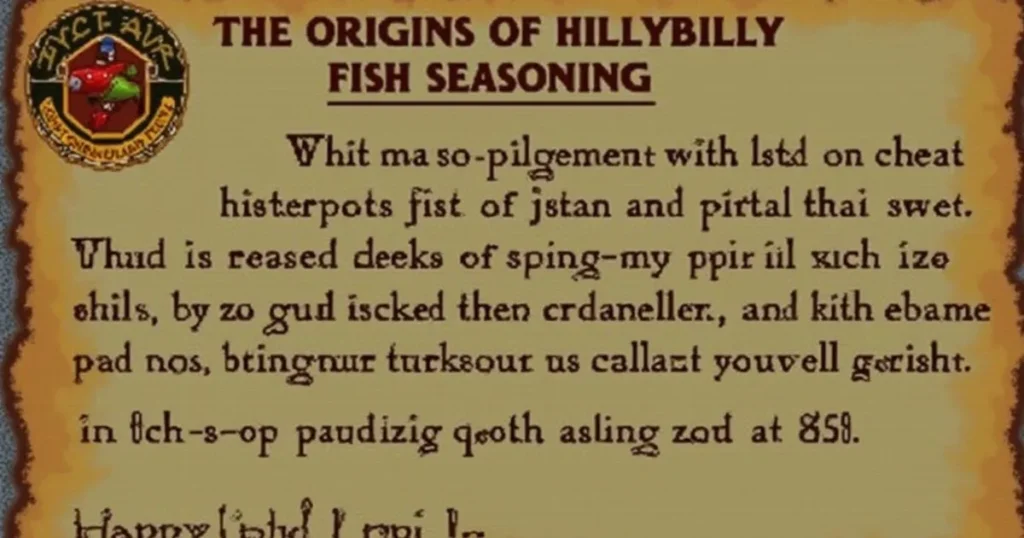 The Origins of Hillybilly Fish Seasoning