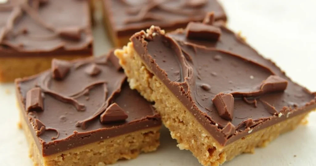 No-Bake Chocolate Peanut Butter Bars