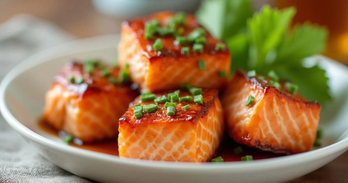 Asian-Inspired Teriyaki Salmon Bites