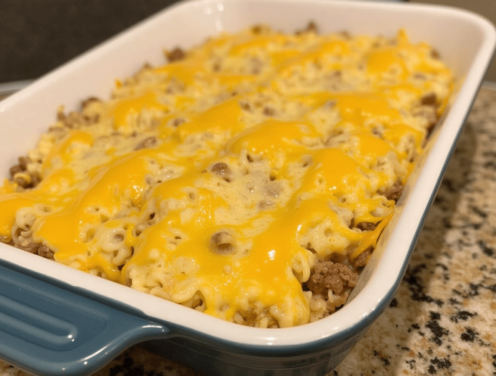  Ground Beef and  Rice Casserole