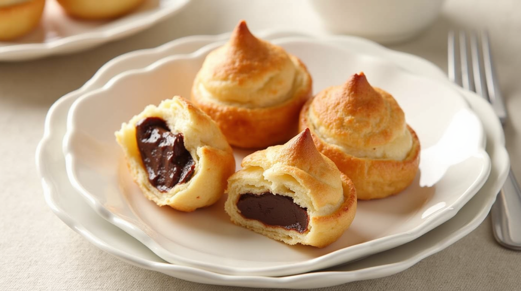 Nutella-Stuffed Puff Pastry Bites