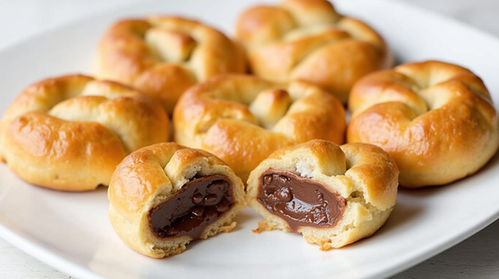 Nutella-Stuffed Puff Pastry Bites