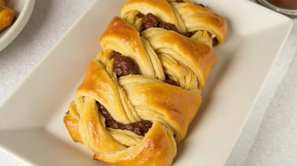 Nutella Puff Pastry Braid