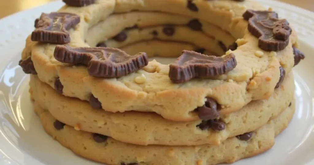 A delicious cookie cake recipe with frosting and decorations