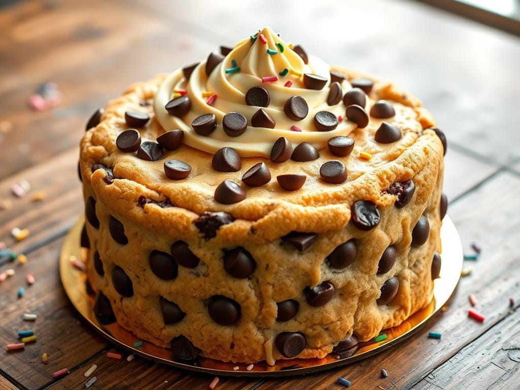 chocolate chip cookie cake