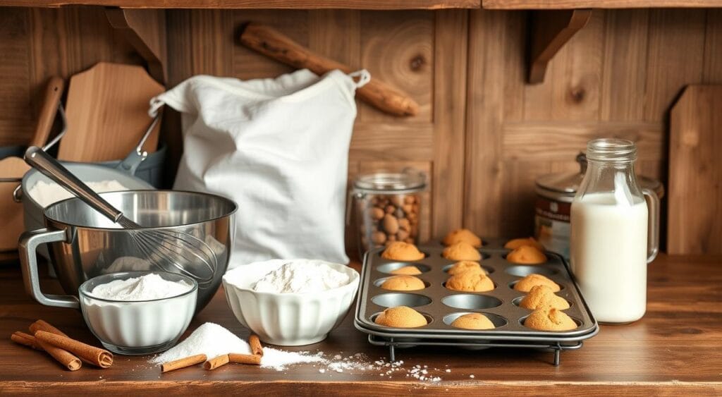 vegan cinnamon mini muffins equipment