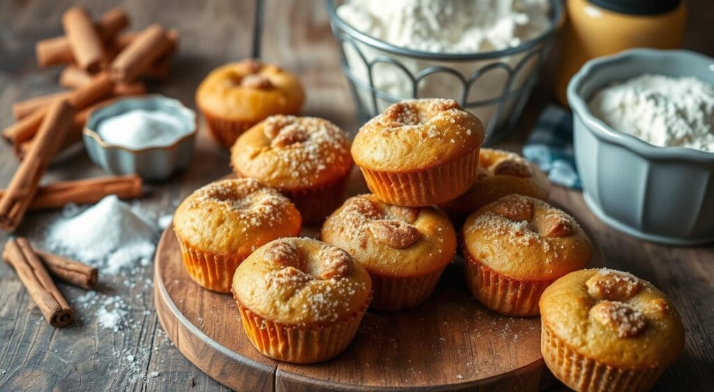 vegetarian cinnamon sugar donut muffins