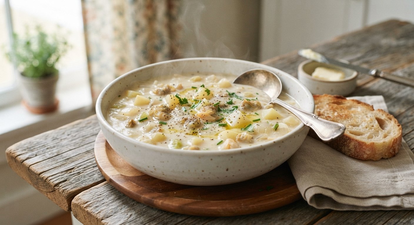 New England Clam Chowder: A Warm, Creamy Coastal Classic