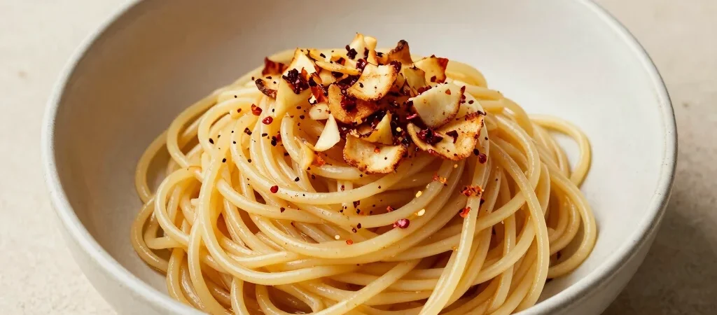 How to Upgrade Dry Pasta Using Crispy Garlic and Olive Oil