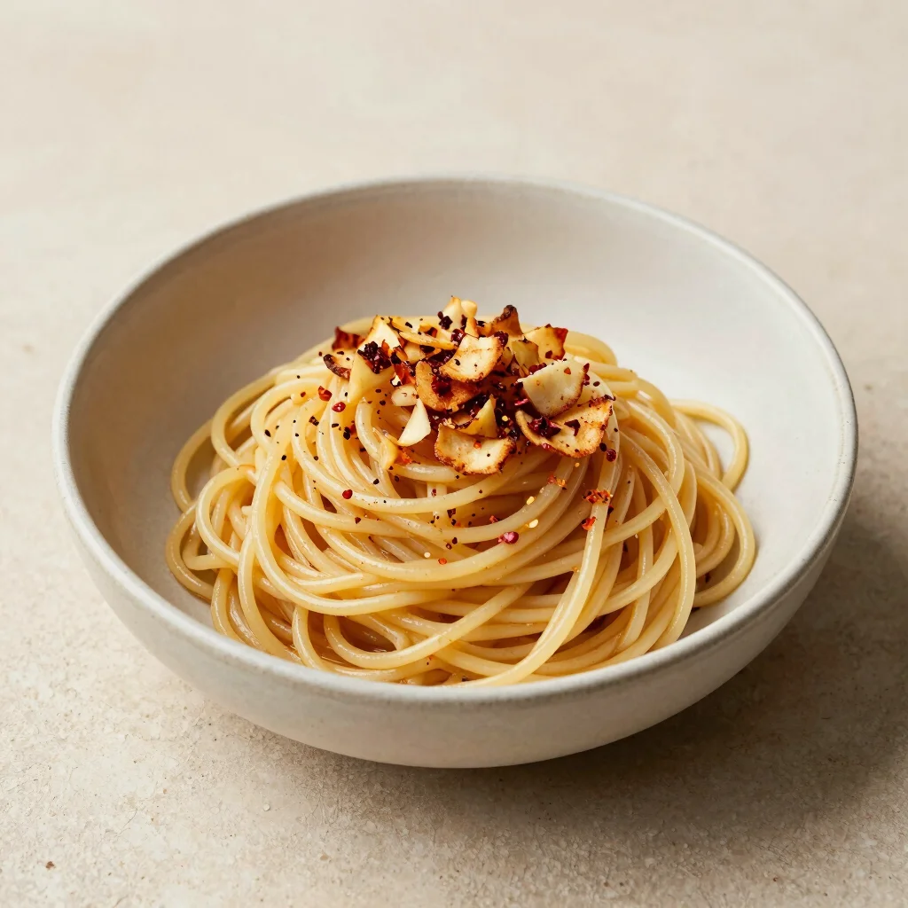 How to Upgrade Dry Pasta Using Crispy Garlic and Olive Oil